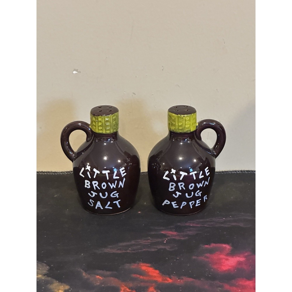 Little Brown Jug Vintage Salt & Pepper Shakers